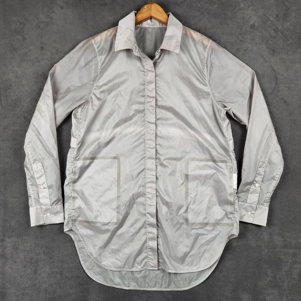 Lululemon Hazy Sky Shirt Jacket Womens 8 Faint Mauve Lightweight Water Repellant